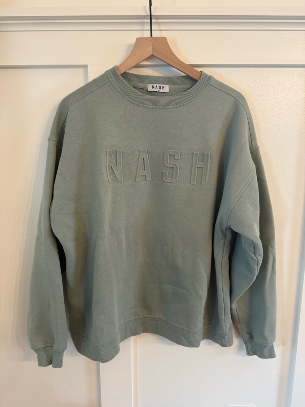 Women’s NASH Crewneck Sweatshirt in Sage Green
